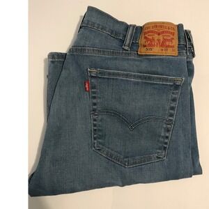 Levis 505 Regular Fit Jeans Mens 38x30 Medium Wash Blue Straight Leg Denim